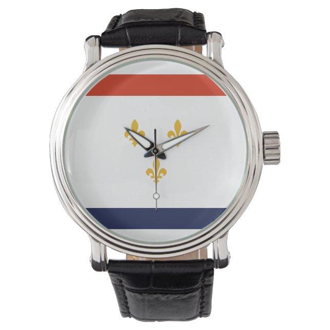 Flag of New Orleans Armbandsur (Framsida)