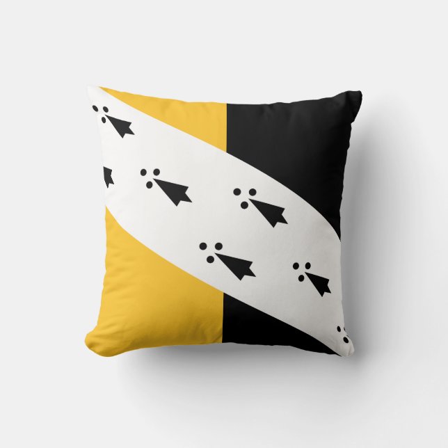 Flag of Norfolk Throw Pillow Kudde (Framsida)