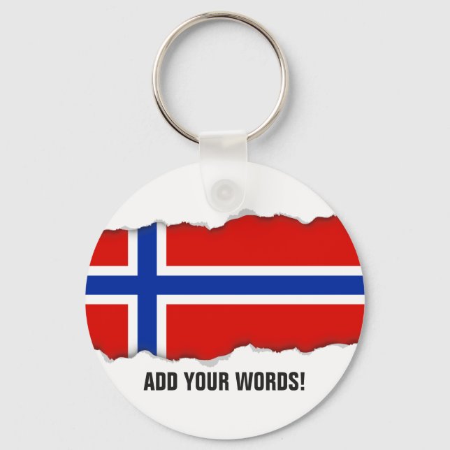 Flag of Norway Nyckelring (Framsida)
