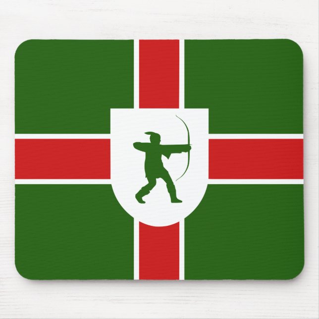 Flag of Nottinghamshire Mouse Pad Musmatta (Framsidan)