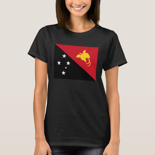 Flag of Papua New Guinea T Shirt (Framsida)