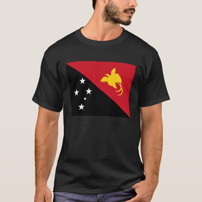 Flag of Papua New Guinea T Shirt (Framsida)