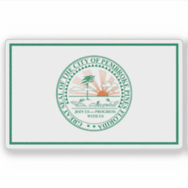Flag of Pembroke Pines, Florida, USA Klistermärken