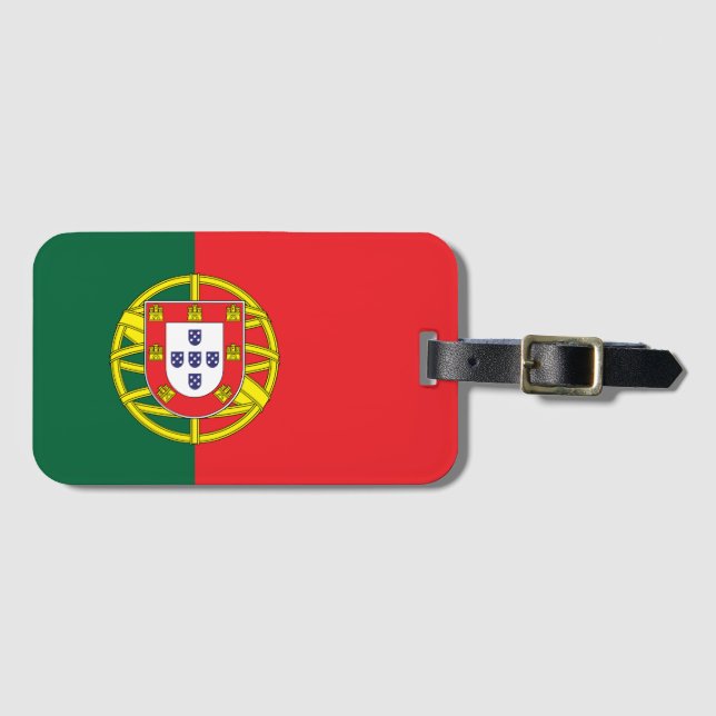 Flag of Portugal Bagagebricka (Framsida horisontal)