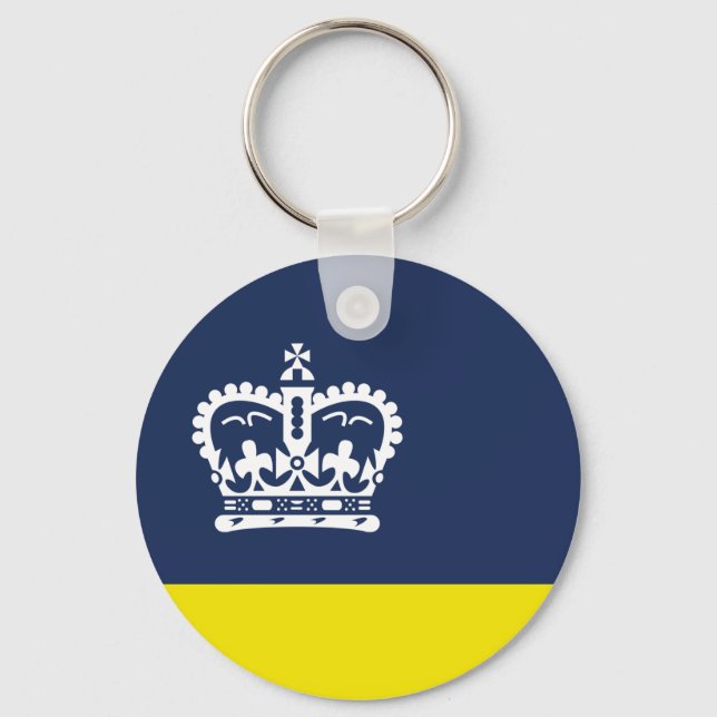 Flag of Regina, Saskatchewan Keychain Nyckelring (Framsida)