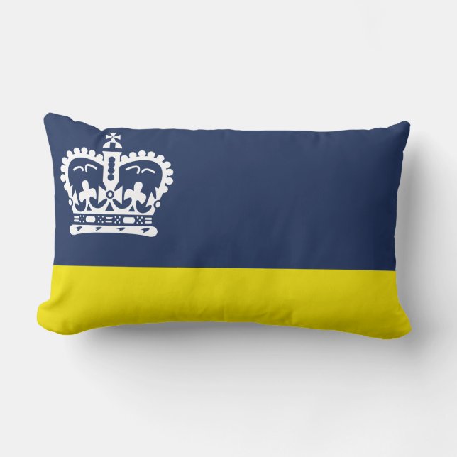 Flag of Regina, Saskatchewan Lumbar Pillow Lumbarkudde (Framsida)