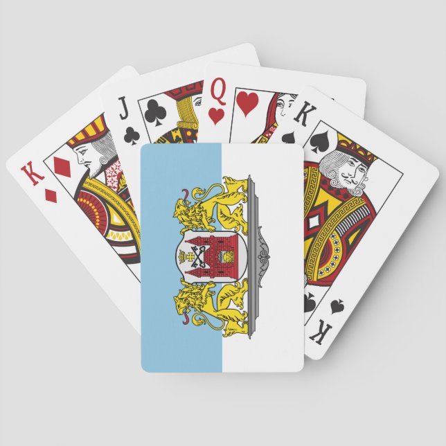Flag of Riga, Latvia Playing Cards Casinokort (Baksidan)