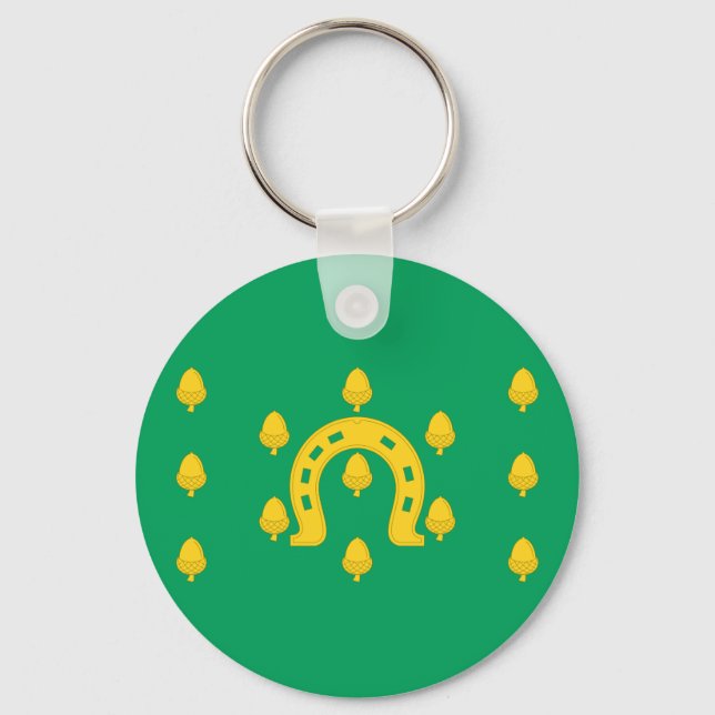 Flag of Rutland Keychain Nyckelring (Framsida)