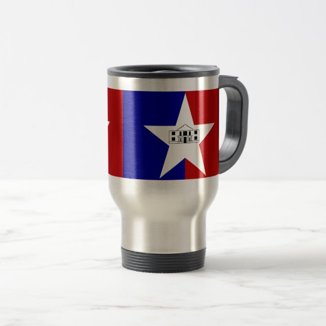 Flag of San Antonio, Texas Travel Mug Resemugg (Framsida höger)
