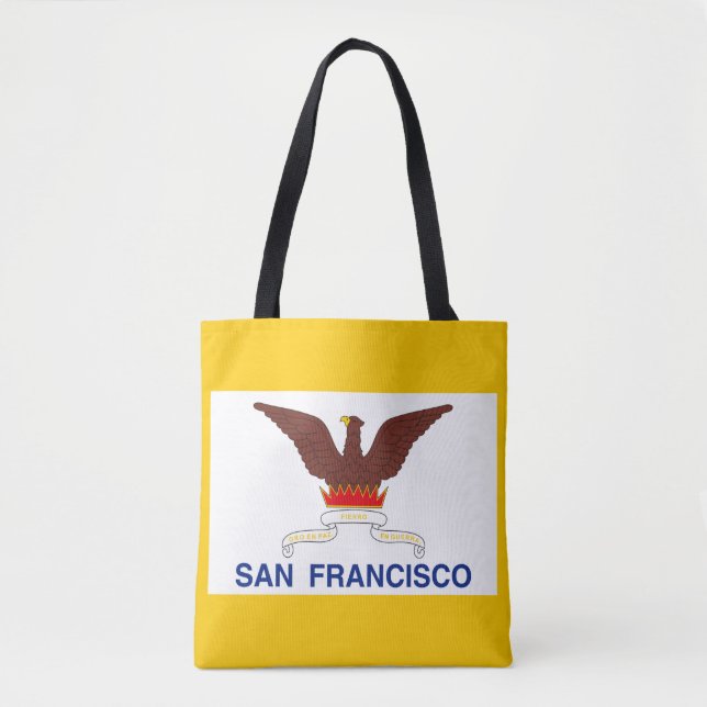 Flag of San Francisco, California Tote Bag Tygkasse (Framsida)