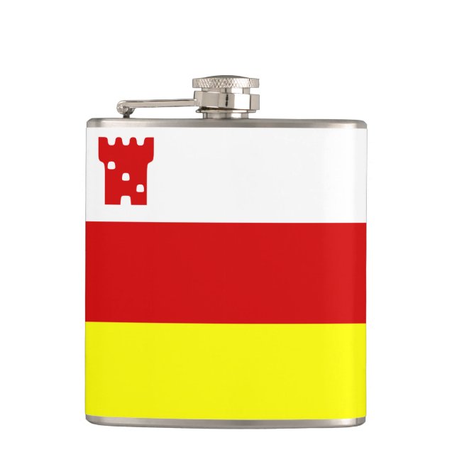 Flag of Santa Barbara, California Flask Fickplunta (Framsidan)