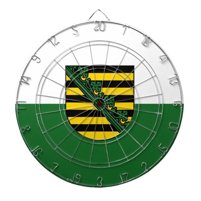 Flag of Saxony Dartboard Darttavla (Framsidan)