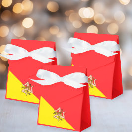 Flag of Sicily Sicilian Party and Events Favor Box Presentaskar