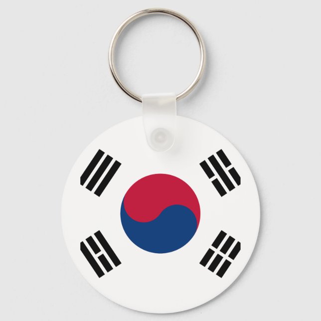 Flag of South Korea - 태극기 - 대한민국의 국기 Nyckelring (Framsida)