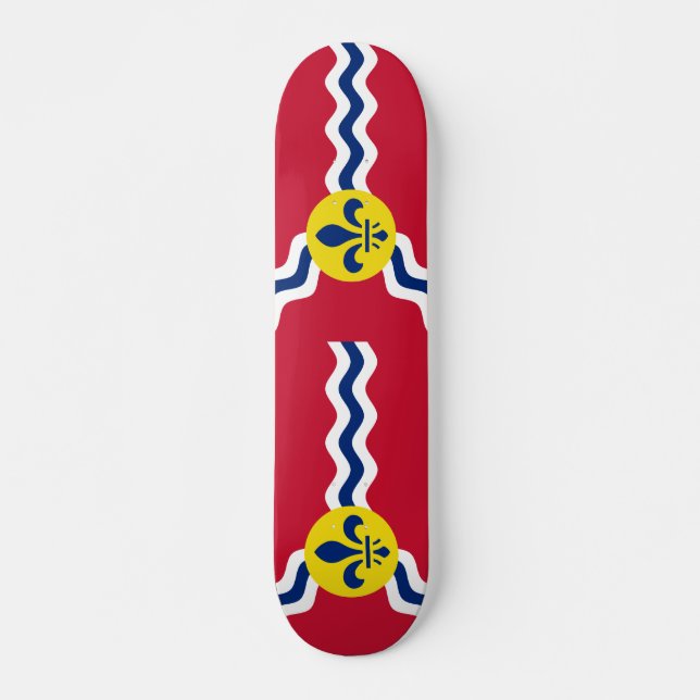 Flag of St. Louis, Missouri Mini Skateboard Bräda 18,5 Cm (Framsida)