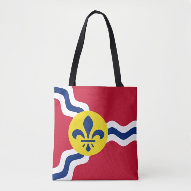 Flag of St. Louis, Missouri Tote Bag Tygkasse (Framsida)