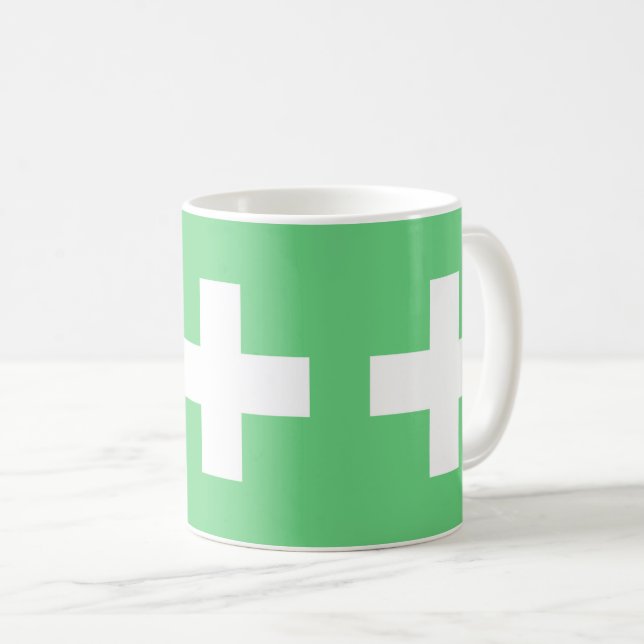 Flag of Switzerland modified – Schweiz – Suisse Kaffemugg (Framsida höger)