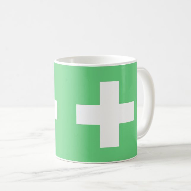 Flag of Switzerland modified – Schweiz – Suisse Kaffemugg (Framsida höger)