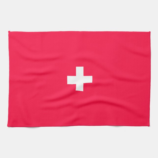 Flag of Switzerland modified – Schweiz – Suisse Kökshandduk (Horisontell)