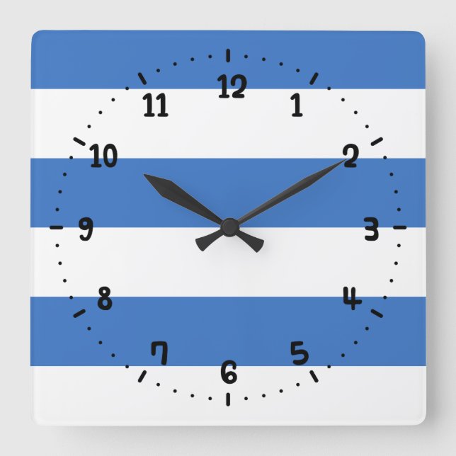 Flag of Tallinn, Estonia Square Wall Clock Fyrkantig Klocka (Framsida)