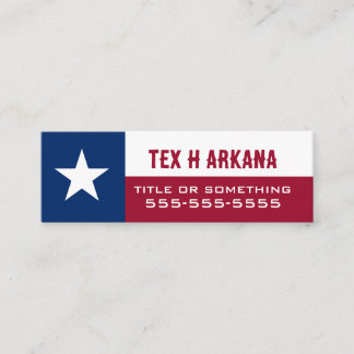 Flag of Texas Mini Visitkort