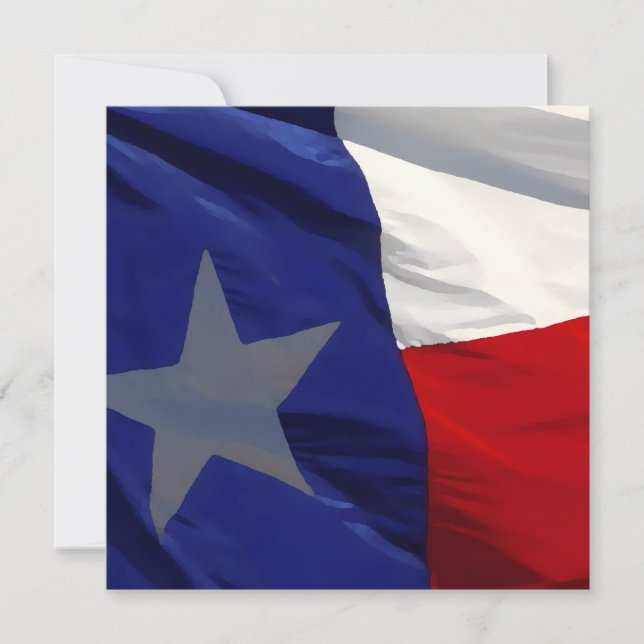 Flag of Texas Pop Art Julkort (Framsida)