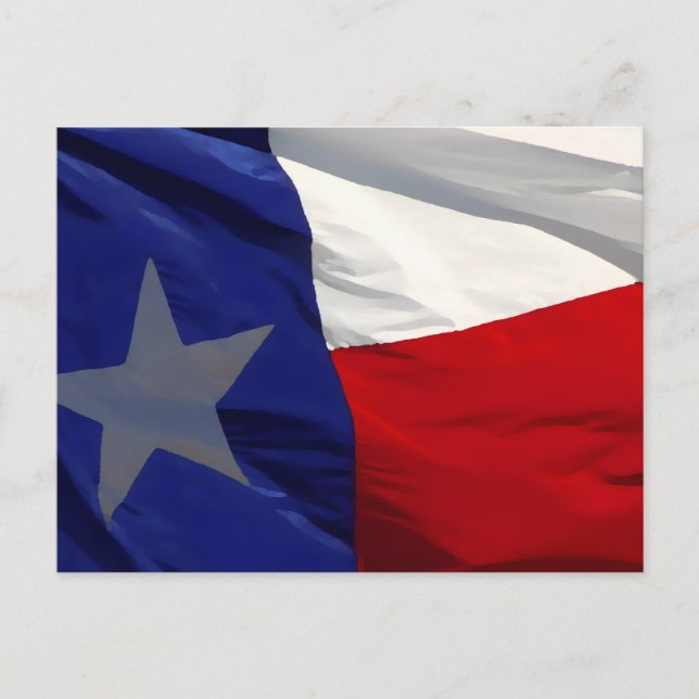 Flag of Texas Pop Art Vykort (Framsida)