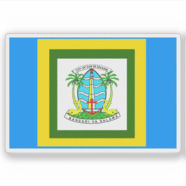 Flag of the city of Dar es Salaam, Tanzania Klistermärken