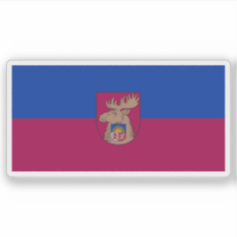 Flag of the city of Jelgava, Latvia Klistermärken
