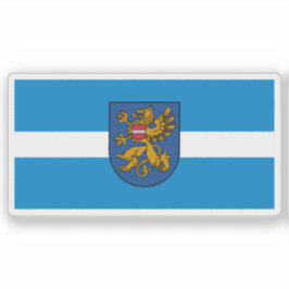 Flag of the city of Rēzekne, Latvia Klistermärken