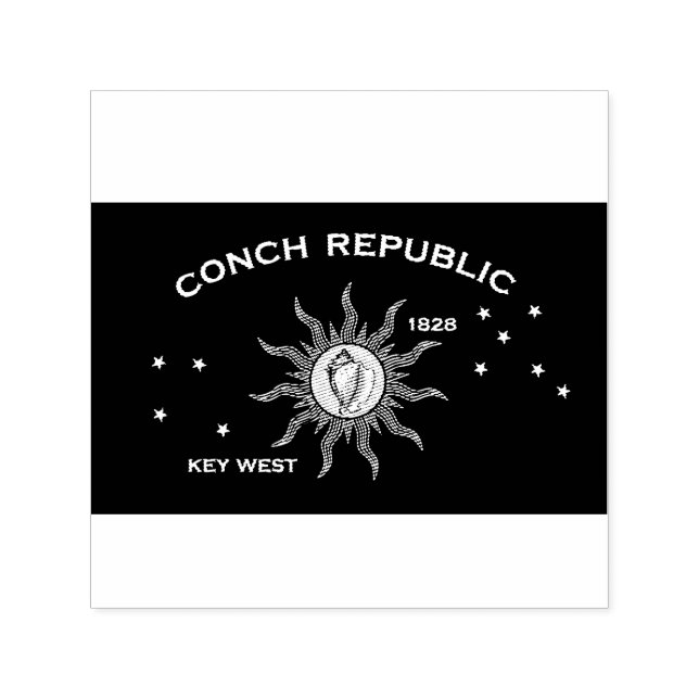 Flag of the Conch Republic, Flag of Key West Självfärgande Stämpel (Design)