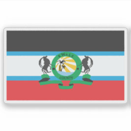 Flag of the Kwale County, the Republic of Kenya Klistermärken