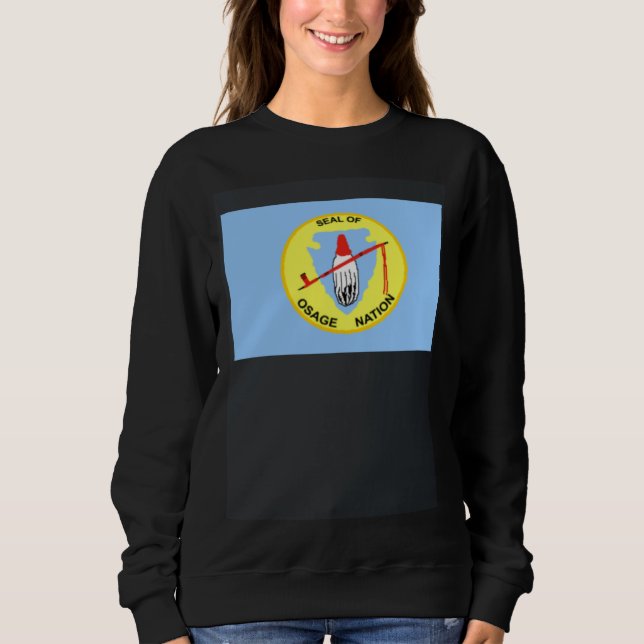 Flag of the Osage Nation of Oklahoma USA T Shirt (Framsida)