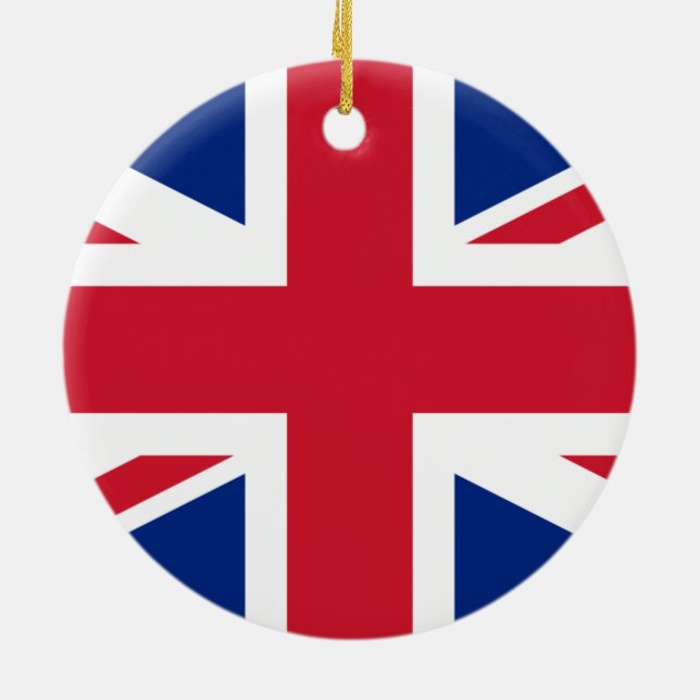 Flag of the United Kingdom Julgransprydnad Keramik (Baksidan)