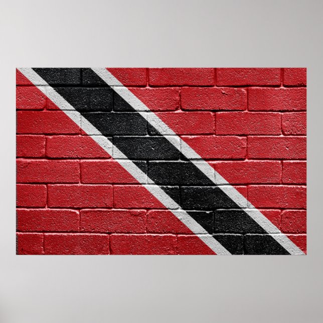Flag of Trinidad Tobago Poster (Framsidan)