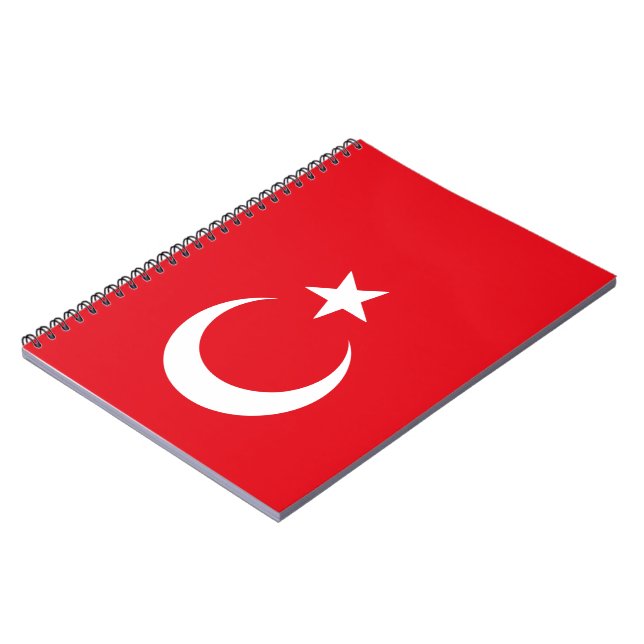 Flag of Turkey Anteckningsbok (Vänstra Sidan)