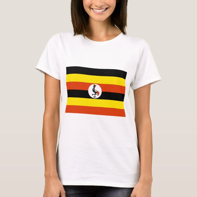 Flag of Uganda T Shirt (Framsida)