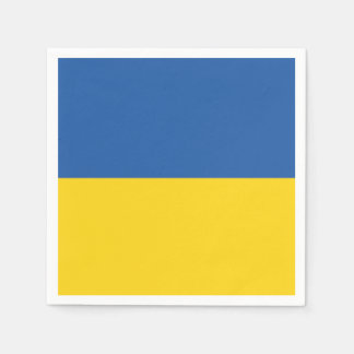 Flag of Ukraine Button Pappersservett