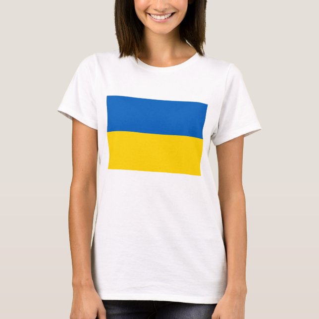 Flag of Ukraine T Shirt (Framsida)