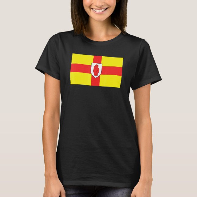 Flag of Ulster - The Ulster Red Hand Flag T Shirt (Framsida)