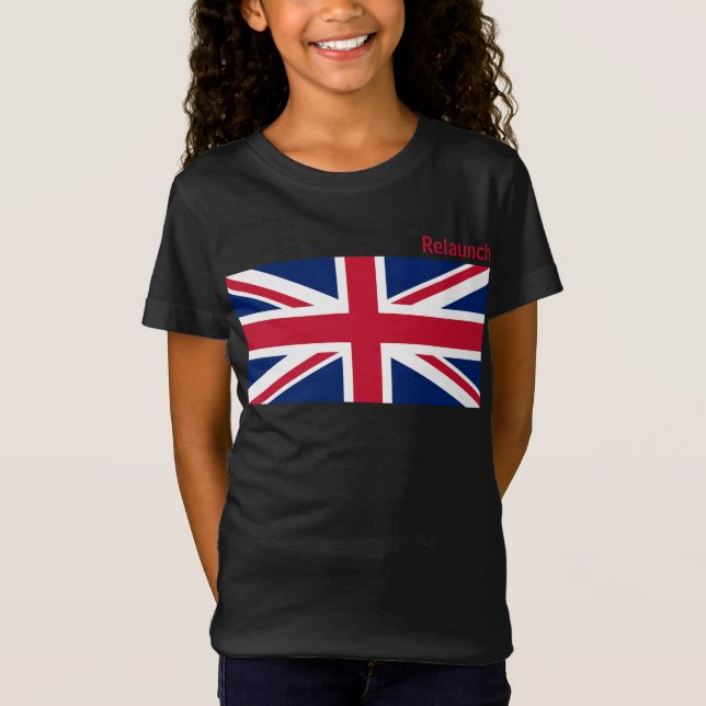 Flag of United Kingdom T Shirt (Framsida)