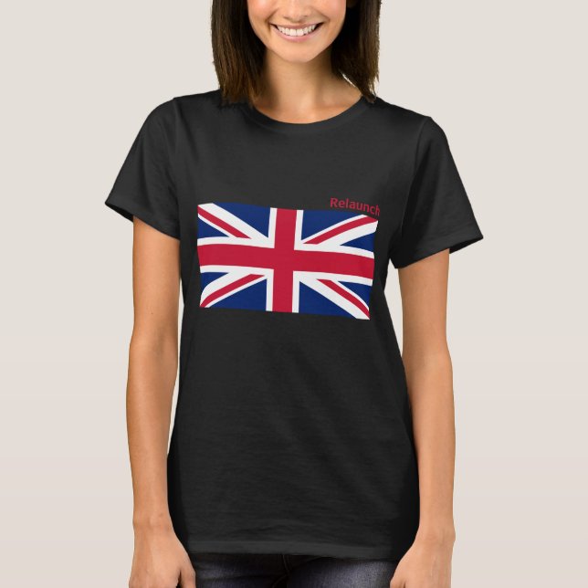 Flag of United Kingdom T Shirt (Framsida)