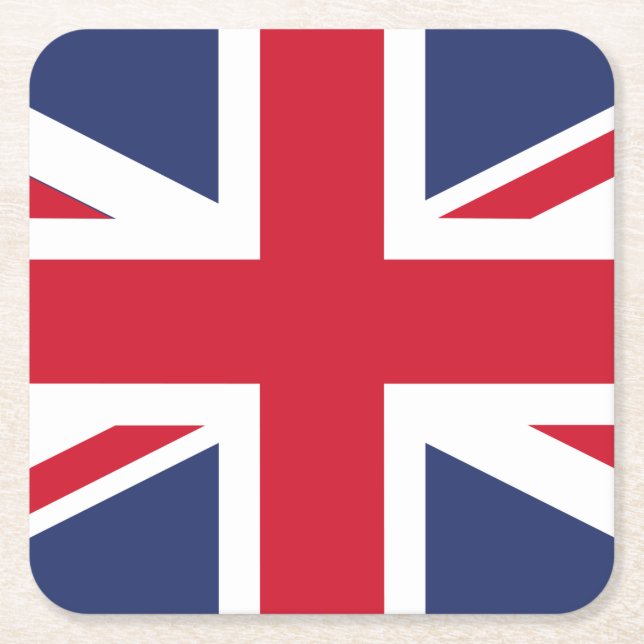 Flag of United Kingdom Underlägg Papper Kvadrat (Framsidan)