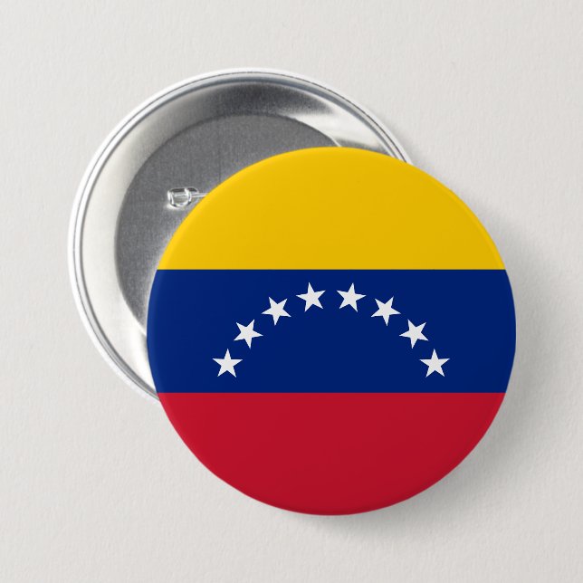Flag of Venezuela custom Knapp (Framsida & baksida)