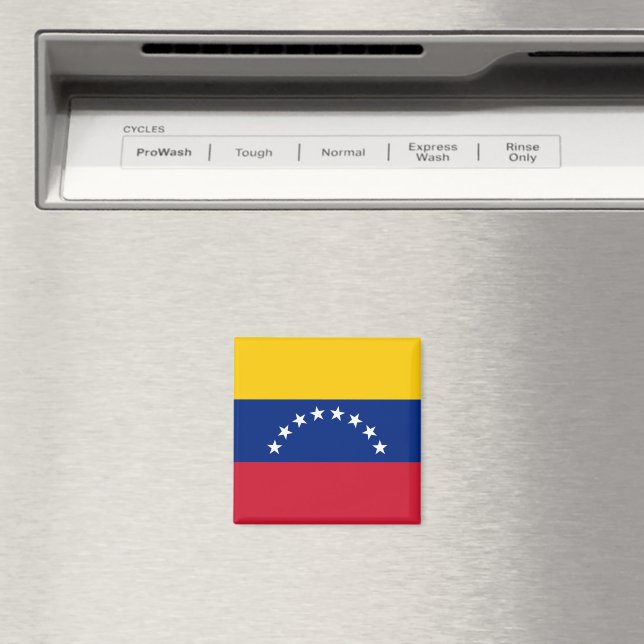 Flag of Venezuela fridge magnet (In Situ (Dishwasher))
