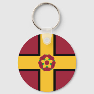 Flag on Northamptonshire Keychain Nyckelring