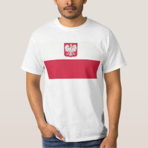 Flaga Polski z godłem - flagga av Polen Tröja