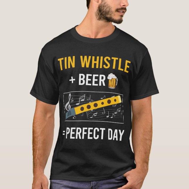 Flageolet Beer Day Tin Whistle Flageolet T Shirt (Framsida)
