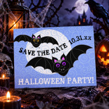 Flagermus Mån Förhandsinbjudan Halloweenfest Inbju