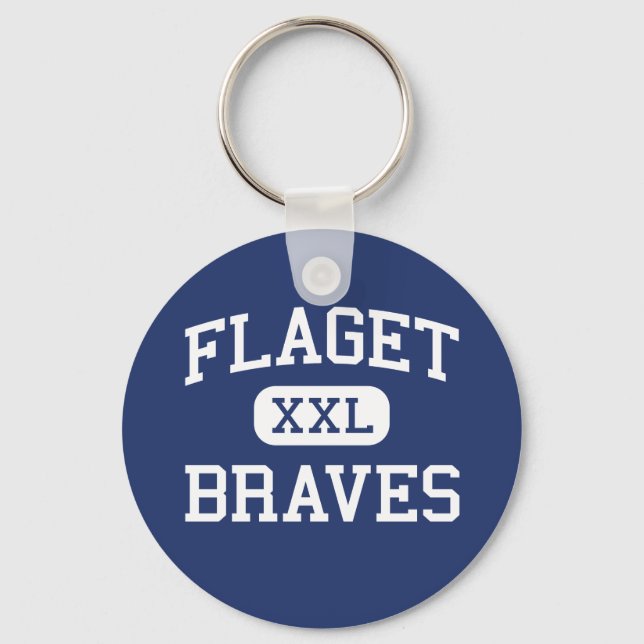Flaget - Braves - High - Louisville Kentucky Nyckelring (Framsida)